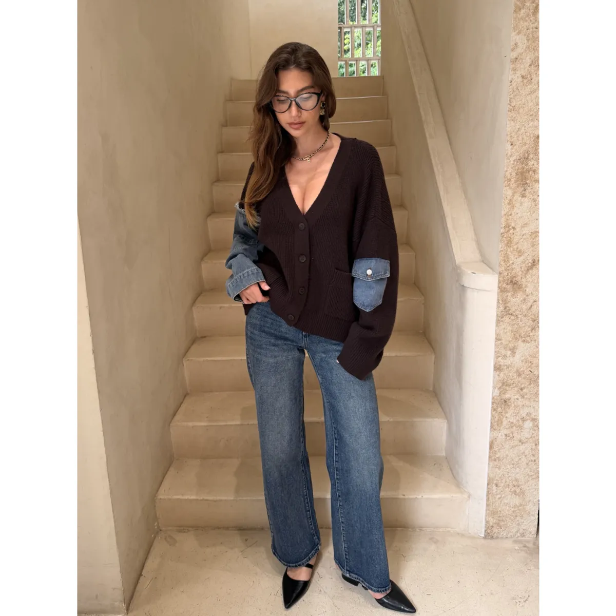 DENIM KNIT