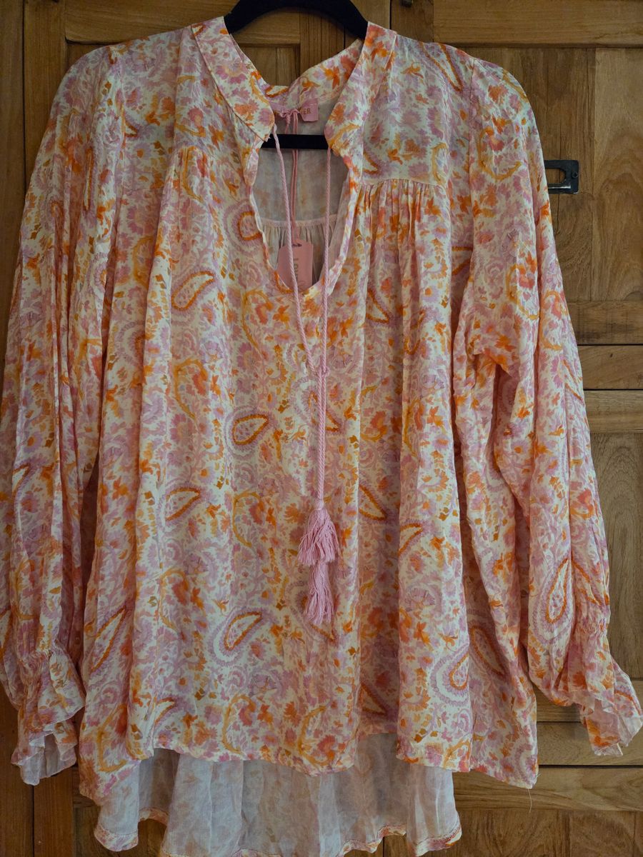 SUSANNE BLOUSE PAISLEY PINK